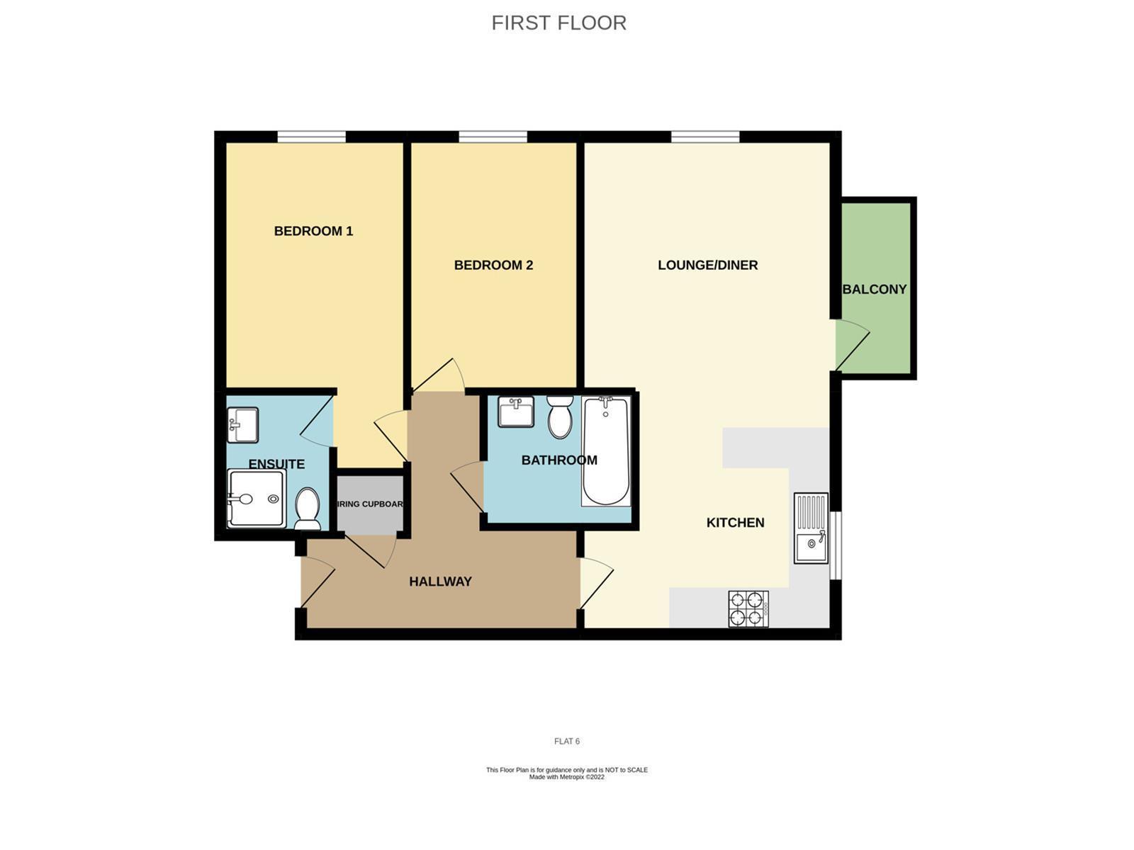 Oak Lodge, flat 6 floor plans