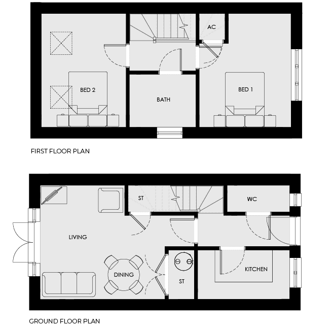 church road plot 1,3 and 5 floor plans